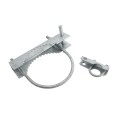 Chain Link 8 5/8" Domestic 180 Degree Swing Gate Hinges - Pressed Steel