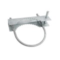 Chain Link 8 5/8" Domestic 180 Degree Swing Gate Hinges - Pressed Steel