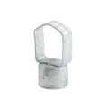 Chain Link 1 5/8" Post x 1 5/8" Top Rail Domestic Loop Caps - Pressed Steel