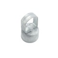 Chain Link 2 1/2" Post x 1 5/8" Top Rail Domestic Loop Caps - Pressed Steel (Fits 2 3/8" OD)