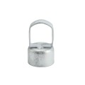 Chain Link 2 1/2" Post x 1 5/8" Top Rail Domestic Loop Caps - Pressed Steel (Fits 2 3/8" OD)