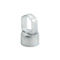 Chain Link 2 1/2" Post x 1 5/8" Top Rail Domestic Loop Caps - Pressed Steel (Fits 2 3/8" OD)