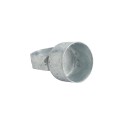 Chain Link 2 1/2" Post x 1 5/8" Top Rail Domestic Loop Caps - Pressed Steel (Fits 2 3/8" OD)