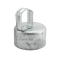 4" Post x 1 5/8" Top Rail Domestic Chain Link Loop Cap | Pressed Steel