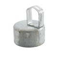 4" Post x 1 5/8" Top Rail Domestic Chain Link Loop Cap | Pressed Steel