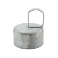 4" Post x 1 5/8" Top Rail Domestic Chain Link Loop Cap | Pressed Steel