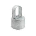 3" (2 7/8" OD) Post x 1 5/8" Top Rail Domestic Chain Link Loop Cap | Pressed Steel