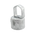 3" (2 7/8" OD) Post x 1 5/8" Top Rail Domestic Chain Link Loop Cap | Pressed Steel