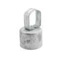 3" (2 7/8" OD) Post x 1 5/8" Top Rail Domestic Chain Link Loop Cap | Pressed Steel