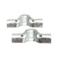 2 1/2" (2 3/8" OD) Post x 1 5/8" Rail Domestic Chain Link Line Rail Clamp | Pressed Steel