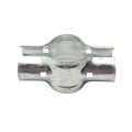 2 1/2" (2 3/8" OD) Post x 1 5/8" Rail Domestic Chain Link Line Rail Clamp | Pressed Steel