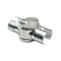 2 1/2" (2 3/8" OD) Post x 1 5/8" Rail Domestic Chain Link Line Rail Clamp | Pressed Steel