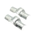 2 1/2" (2 3/8" OD) Post x 1 5/8" Rail Domestic Chain Link Line Rail Clamp | Pressed Steel