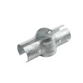 Chain Link 2 1/2" Post x 2" Rail Domestic Line Rail Clamps (Fits 2 3/8" OD Posts and 1 7/8" OD Rails) (Rail Clamps)