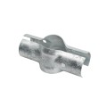 Chain Link 2 1/2" Post x 2" Rail Domestic Line Rail Clamps (Fits 2 3/8" OD Posts and 1 7/8" OD Rails) (Rail Clamps)