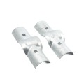 Chain Link 2 1/2" Post x 2" Rail Domestic Line Rail Clamps (Fits 2 3/8" OD Posts and 1 7/8" OD Rails) (Rail Clamps)