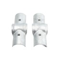 Chain Link 2 1/2" Post x 2" Rail Domestic Line Rail Clamps (Fits 2 3/8" OD Posts and 1 7/8" OD Rails) (Rail Clamps)