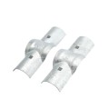 Chain Link 2 1/2" Post x 2" Rail Domestic Line Rail Clamps (Fits 2 3/8" OD Posts and 1 7/8" OD Rails) (Rail Clamps)