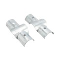 3" (2 7/8" OD) Post x 2 1/2" (2 3/8" OD) Rail Domestic Chain Link Line Rail Clamp | Pressed Steel (Rail Clamps)