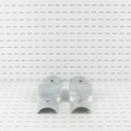 4" Post x 2 1/2" (2 3/8" OD) Rail Domestic Chain Link Line Rail Clamp | Pressed Steel