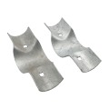 4" Post x 3" (2 7/8" OD) Rail Domestic Chain Link Line Rail Clamp | Pressed Steel