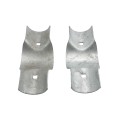 4" Post x 3" (2 7/8" OD) Rail Domestic Chain Link Line Rail Clamp | Pressed Steel