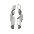 4" Post x 3" (2 7/8" OD) Rail Domestic Chain Link Line Rail Clamp | Pressed Steel