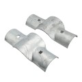 4" Post x 3" (2 7/8" OD) Rail Domestic Chain Link Line Rail Clamp | Pressed Steel