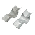 4" Post x 3" (2 7/8" OD) Rail Domestic Chain Link Line Rail Clamp | Pressed Steel