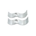 Chain Link 2 1/2" x 1 5/8" Domestic Panel Clamps - Pressed Steel (Fits 2 3/8" OD Posts)