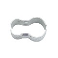 Chain Link 2 1/2" x 1 5/8" Domestic Panel Clamps - Pressed Steel (Fits 2 3/8" OD Posts)