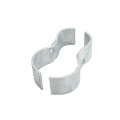 Chain Link 2 1/2" x 1 5/8" Domestic Panel Clamps - Pressed Steel (Fits 2 3/8" OD Posts)