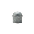 Chain Link 1 3/8" [Chain Link 1 3/8" OD] Domestic Galvanized Round Dome External Fence Post Cap (Pressed Steel - HDG)