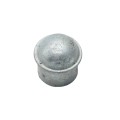 Chain Link 1 3/8" [Chain Link 1 3/8" OD] Domestic Galvanized Round Dome External Fence Post Cap (Pressed Steel - HDG)