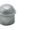 Chain Link 1 3/8" [Chain Link 1 3/8" OD] Domestic Galvanized Round Dome External Fence Post Cap (Pressed Steel - HDG)