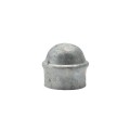 Chain Link 1 5/8" [1 5/8" OD] Domestic Galvanized Round Dome External Fence Post Cap (Pressed Steel - HDG)