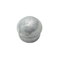 Chain Link 1 5/8" [1 5/8" OD] Domestic Galvanized Round Dome External Fence Post Cap (Pressed Steel - HDG)