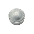 Chain Link 2 1/2" (2 3/8" OD] Domestic Galvanized Round Dome External Fence Post Cap (Pressed Steel - HDG)
