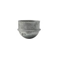 Chain Link 2 1/2" (2 3/8" OD] Domestic Galvanized Round Dome External Fence Post Cap (Pressed Steel - HDG)