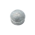 Chain Link 2" [1 7/8" OD] Domestic Galvanized Round Dome External Fence Post Cap (Pressed Steel - HDG)