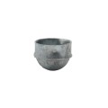 Chain Link 2" [1 7/8" OD] Domestic Galvanized Round Dome External Fence Post Cap (Pressed Steel - HDG)