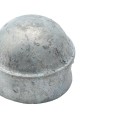 Chain Link 2" [1 7/8" OD] Domestic Galvanized Round Dome External Fence Post Cap (Pressed Steel - HDG)