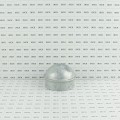 Chain Link 3 1/2" [3 1/2" OD] Domestic Galvanized Round Dome External Fence Post Cap (Pressed Steel - HDG)