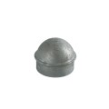 Chain Link 3" [2 7/8" OD] Domestic Galvanized Round Dome External Fence Post Cap (Pressed Steel - HDG)