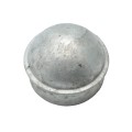 Chain Link 4 1/2" [4 1/2" OD] Domestic Galvanized Round Dome External Fence Post Cap (Pressed Steel - HDG)