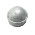 Chain Link 4" [4" OD] Domestic Galvanized Round Dome External Fence Post Cap (Pressed Steel - HDG)