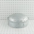 Chain Link 8 5/8" [ 8 5/8" OD] Domestic Galvanized Round Dome External Fence Post Cap (Pressed Steel - HDG)