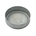 Chain Link 8 5/8" [ 8 5/8" OD] Domestic Galvanized Round Dome External Fence Post Cap (Pressed Steel - HDG)