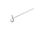 Chain Link 6" (1 3/8" or 1 5/8" Top Rail) Domestic Aluminum Pretied Pigtail Fence Ties | 9 Gauge (100 Ties) | Made in the USA