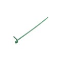 6 1/2" (1 5/8" or 1 7/8" Top Rail) Domestic Chain Link 9 Gauge Pretied Fence Tie | Aluminum, Vinyl Coated Green - 100 Count